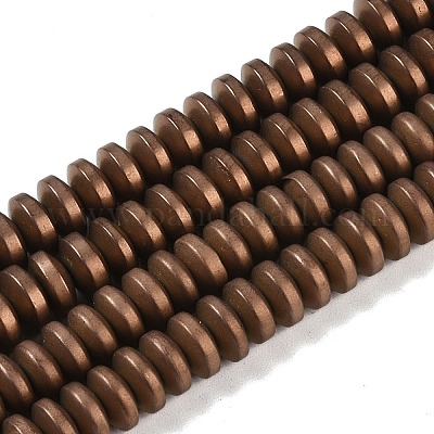 Гальванические нити из синтетических немагнитных гематитовых бусин G-E618-08D-1