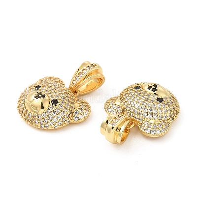 Латунные микро проложить кубического циркония подвески KK-H441-01C-G-1