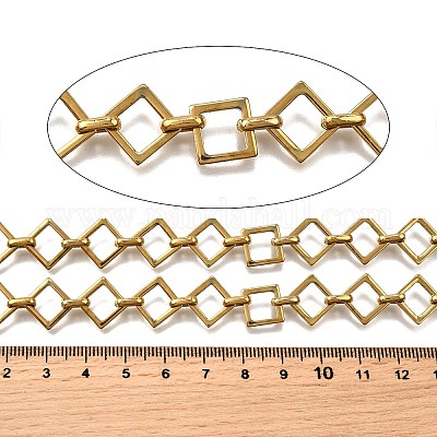 Ионное покрытие (ip) прямоугольные звенья цепи из нержавеющей стали 304 CHS-S012-17G-1