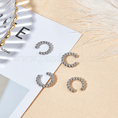 Серьги-клипсы/подвески из нержавеющей стали 304 STAS-UN0006-20P-1