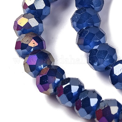 Запекание гальванических нитей стеклянных бусин DGLA-A039-J10mm-B04-1