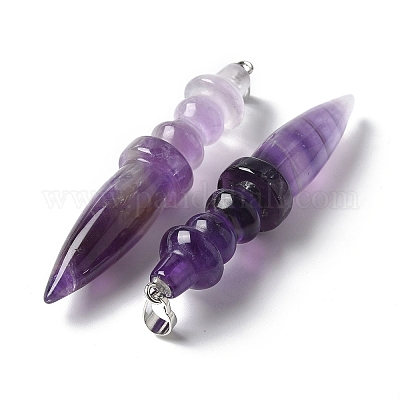 Подвески из натурального аметиста  G-C187-02D-1