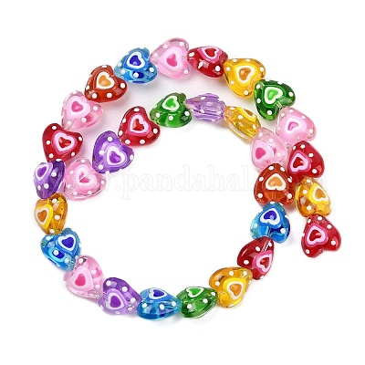 Бусы лэмпворк ручной работы LAMP-R004-06A-01-1