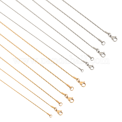 Ожерелье из нержавеющей стали 304 с цепочкой Boston Link NJEW-UN0001-12-1