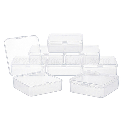 Wholesale SUPERFINDINGS 8 Pack Clear Plastic Beads Storage