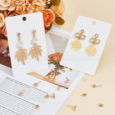 12 шт. 3 стиля плоские круглые латунные микропрозрачные кубические циркониевые серьги-гвоздики KK-BBC0012-71-1