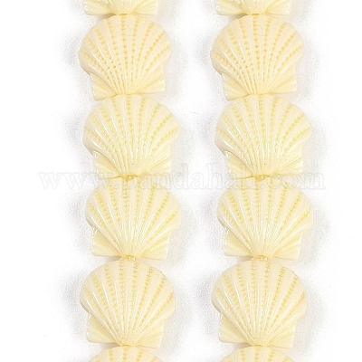 Нити резных бусин синтетического коралла CORA-K009-05B-01-1