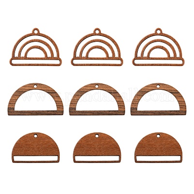 18шт 3 стильные подвески из орехового дерева WOOD-LS0001-43-1