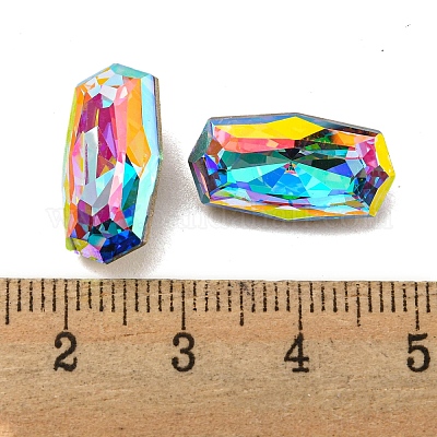 Cabochons de strass en verre&nbsp;RGLA-M017-M02-202ST-1