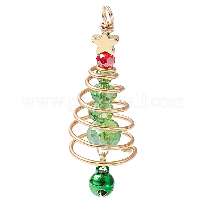 Подвески из латуни и стекла PALLOY-JF02991-01-1