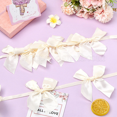 2 шт. тканевый бант-баннер для украшения рождественской елки AJEW-SP0002-82B-1