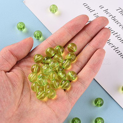 Прозрачные акриловые бусины&nbsp;X-MACR-S370-A10mm-729-1