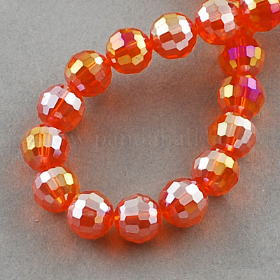 Гальванические стеклянные бусины EGLA-R040-8mm-18-1