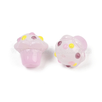 Стеклянные бугорчатые бусины GLAA-B025-01D-1