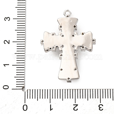 Латунные микро проложить кубического циркония подвески KK-F895-10P-1