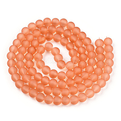 Прозрачные стеклянные бусины GLAA-S031-6mm-33-1-1