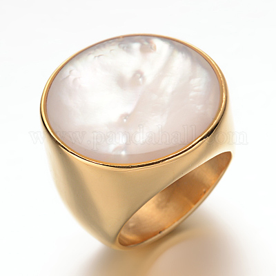 Кольца для пальцев в необычном стиле с ионным покрытием (IP) из хирургической нержавеющей стали 316 с широкими полосами RJEW-F045-11A-16mm-1