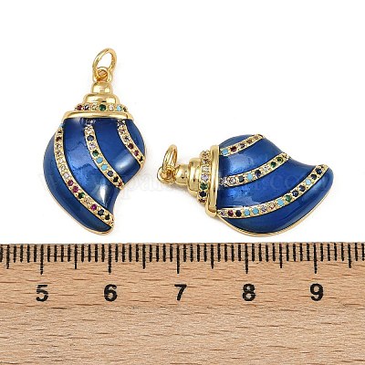 Латунные микро проложить кубического циркония подвески KK-L241-24G-1