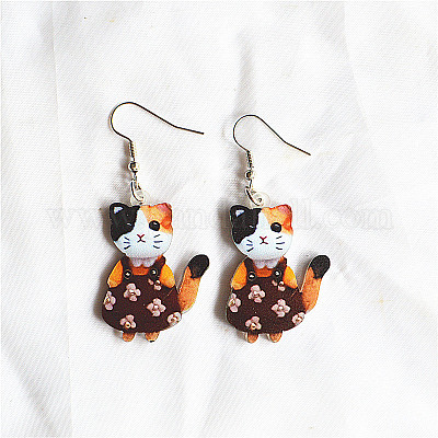 Pendientes colgantes de acrílico de Pascua&nbsp;FS-WG38FCF-05-1