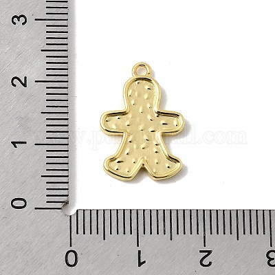 Рождественские латунные эмалевые подвески KK-L258-05G-B02-1