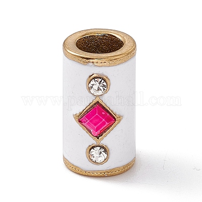 Европейские бусины из кубического циркония из нержавеющей стали золотистого тона 304 STAS-E179-17G-01-1