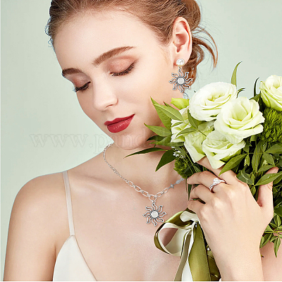 Подвески солнечного затмения из сплава в тибетском стиле TIBEP-DC0001-18-1