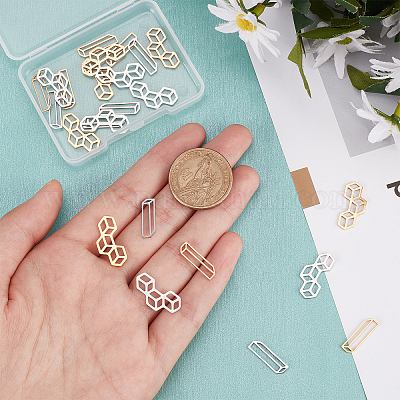 24 шт. 4 филигранных соединительных звена из нержавеющей стали 201 STAS-DC0008-64-1