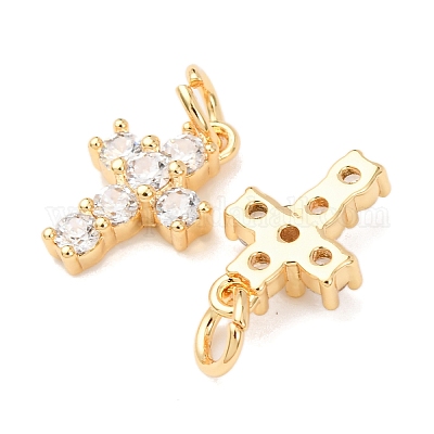 Латунные микро проложить кубического циркония подвески KK-A279-08G-1
