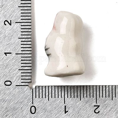 Фарфоровые бусины ручной работы PORC-Q003-01D-1