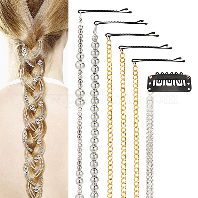 10スタイルのアイロンスナップヘアクリップとヘアボビーピン6個