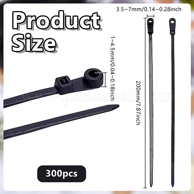 300шт нейлоновые кабельные стяжки&nbsp;AJEW-GO0004-13-1