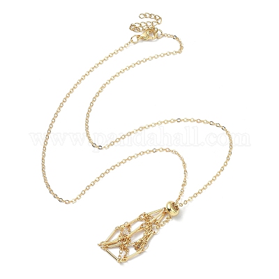 Латунный мешочек для макраме NJEW-TA00100-02-1