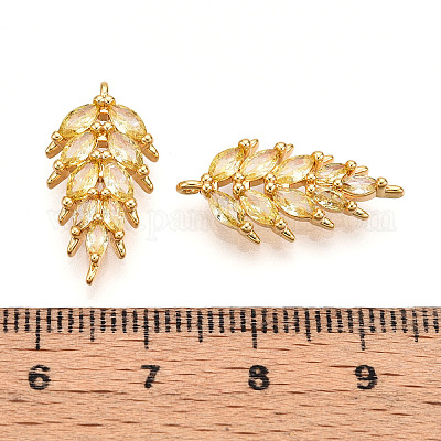 Латунные микро проложить кубического циркония подвески KK-N261-95A-G-1