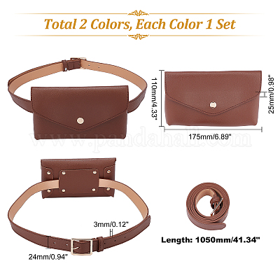 Shop WADORN 2 Sets Leather Waist Bag for Jewelry Making - PandaHall Selected