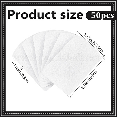 50 Stück Parfümpads aus Polyester&nbsp;DIY-WR0003-81-1
