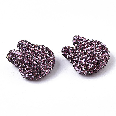 Handgemachte Fimo-Perlen Strass&nbsp;RB-T017-08D-1