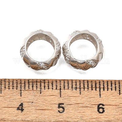 925 стерлингового серебра кубического циркония европейские шарики STER-R011-05P-1