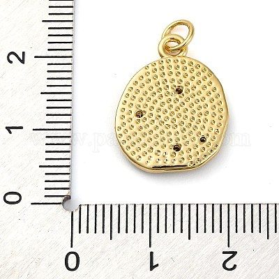 Латунные микро проложить кубического циркония подвески KK-K339-03A-G-1