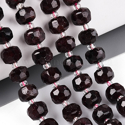 Гранат природный бисер нитей G-T144-A01-04-1