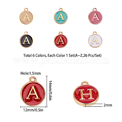 Подвески из позолоченного сплава ENAM-SC0001-36G-1