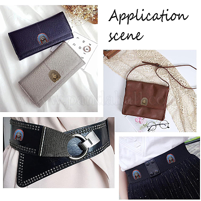 Gorgecraf 10 набор 2-х цветных декоративных заклепок из индийского цинкового сплава AJEW-GF0007-30-1