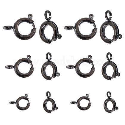 Unicraftale 304 Stainless Steel Smooth Surface Spring Ring Clasps STAS-UN0010-37B-1