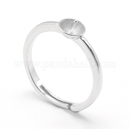 Componentes del anillo de dedo de plata 925 esterlina STER-E060-15P-1
