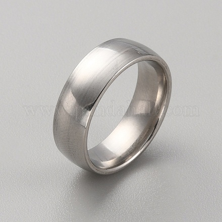 Простое кольцо из нержавеющей стали 201 для женщин RJEW-WH0015-01A-1