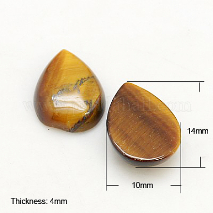 Cabuchones de piedras preciosas G-H1598-DR-14x10x4-04-1
