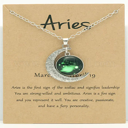 Ожерелья из сплава и стекла с подвеской в виде созвездия Луны для женщин FS-WG3B9B3-01-1