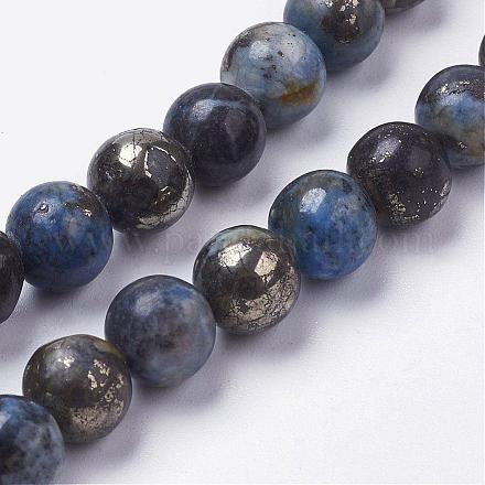Fili di perline di pirite naturale G-K181-N01-1