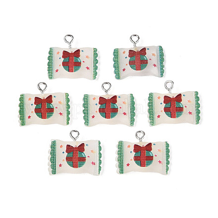 Рождественские подвески из полупрозрачной смолы RESI-E022-01P-05-01-1