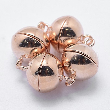 925 магнитные застежки из стерлингового серебра STER-F037-098RG-8mm-1