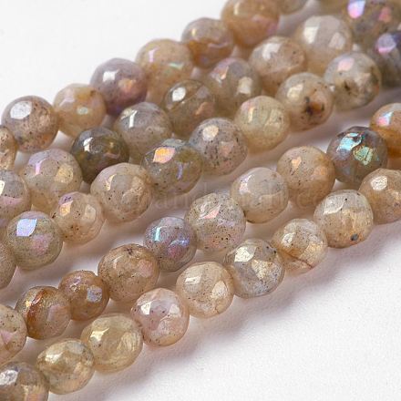 Chapelets de perles en labradorite naturelle  G-P278-04-4mm-1